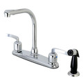 Kingston FB751EFL 8-Inch Centerset Kitchen Faucet with Sprayer FB751EFL